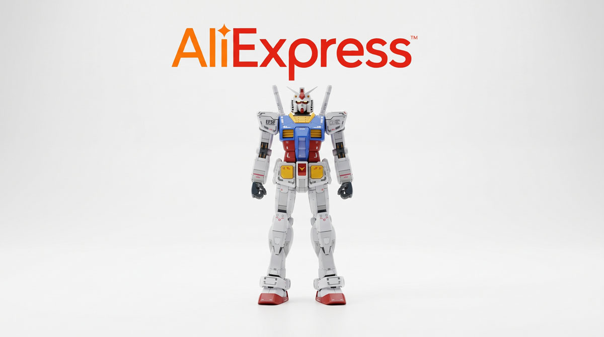 Figuri Gundam fuq AliExpress
